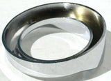 UP Gauge Cover for Kenworth Pyrometer w/ Visor Chrome Plastic 2 1/4" #20547 Each
