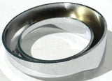 UP Gauge Cover for Kenworth Pyrometer w/ Visor Chrome Plastic 2 1/4" #20547 Each