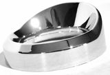 UP Gauge Cover for Kenworth Pyrometer w/ Visor Chrome Plastic 2 1/4" #20547 Each