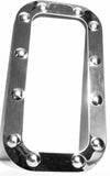 UP Sleeper Vent Door Trims for Exterior Peterbilt Berth Dimpled SS #20565 Pair