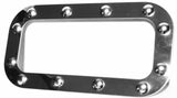 UP Sleeper Vent Door Trims for Exterior Peterbilt Berth Dimpled SS #20565 Pair