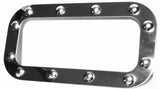 UP Sleeper Vent Door Trims for Exterior Peterbilt Berth Dimpled SS #20565 Pair