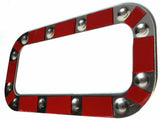 UP Sleeper Vent Door Trims for Exterior Peterbilt Berth Dimpled SS #20565 Pair