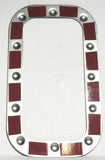 US Sleeper Vent Door Trims for Exterior Kenworth Berth Dimpled SS #20567 Pair