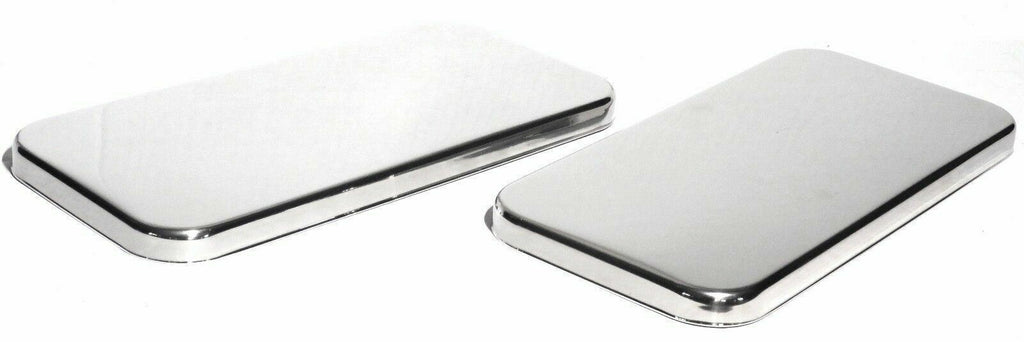 Sleeper Vent Door Covers for Kenworth 10-1/2” X 5” Stainless Steel UP#20568-Pair