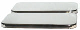 Sleeper Vent Door Covers for Kenworth 10-1/2” X 5” Stainless Steel UP#20568-Pair