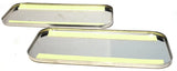 Sleeper Vent Door Covers for Freightliner Stainless Steel UP#20570-Pair