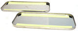 Sleeper Vent Door Covers for Freightliner Stainless Steel UP#20570-Pair
