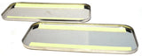 Sleeper Vent Door Covers for Freightliner Stainless Steel UP#20570-Pair