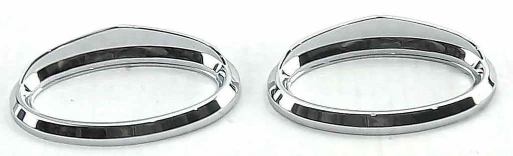 Door Emblem Bezels for Peterbilt Interior Small Visor Oval Plastic UP#20592 Pair