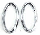 Door Emblem Bezels for Peterbilt Interior Small Visor Oval Plastic UP#20592 Pair