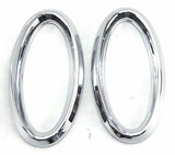 Door Emblem Bezels for Peterbilt Interior Small Visor Oval Plastic UP#20592 Pair