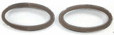 Door Emblem Bezels for Peterbilt Interior Small Visor Oval Plastic UP#20592 Pair