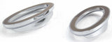 Door Emblem Bezels for Peterbilt Interior Small Visor Oval Plastic UP#20592 Pair