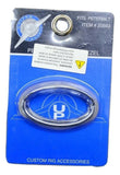 Oval Glove Box Emblem Bezel Trim for Peterbilt 1-3/4" X 3/4" Plastic UP#20593