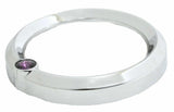 UP Gauge Cover for Kenworth Isspro Large Pyrometer Chrome Purple Jewel #20812