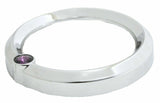 UP Gauge Cover for Kenworth Isspro Large Pyrometer Chrome Purple Jewel #20812