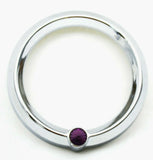 UP Gauge Cover for Kenworth Isspro Large Pyrometer Chrome Purple Jewel #20812