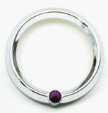 UP Gauge Cover for Kenworth Isspro Large Pyrometer Chrome Purple Jewel #20812