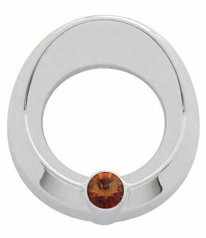 UP Gauge Cover for 2005 & Older Peterbilt Amber Jewel 2 1/4" Visor #20815 Each