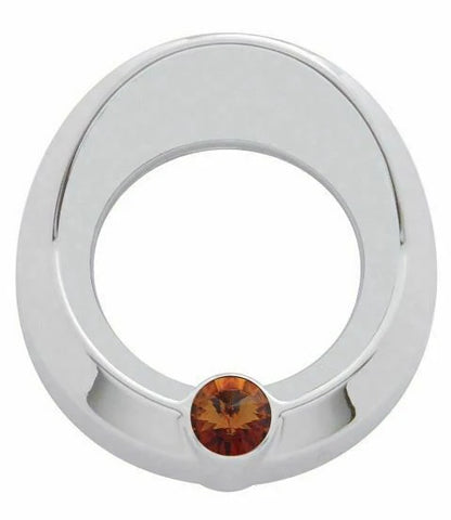 UP Gauge Cover for 2005 & Older Peterbilt Amber Jewel 2 1/4" Visor #20815 Each