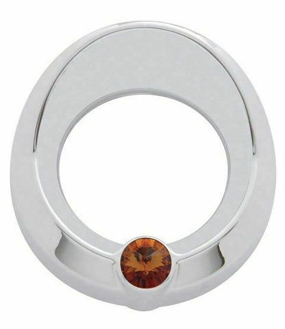 UP Gauge Cover for 2005 & Older Peterbilt Amber Jewel 2 1/4" Visor #20815 Each