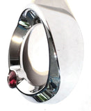 Gauge Cover for 2005 & Older Peterbilt Red Jewel 2 1/4" Visor #20820 Each