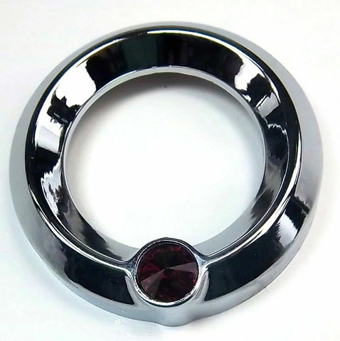 UP Gauge Cover for Peterbilt & Freightliner Red Jewel 2 1/4" Plain #20827 Each