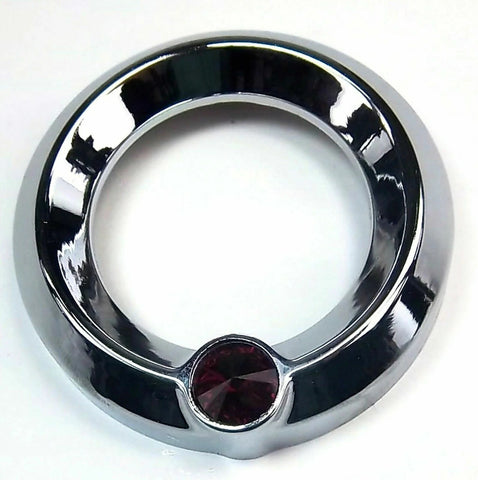 UP Gauge Cover for Peterbilt & Freightliner Red Jewel 2 1/4" Plain #20827 Each