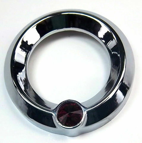 UP Gauge Cover for Peterbilt & Freightliner Red Jewel 2 1/4" Plain #20827 Each