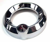 UP Gauge Cover for Peterbilt & Freightliner Red Jewel 2 1/4" Plain #20827 Each
