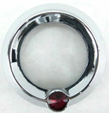 UP Gauge Cover for Peterbilt & Freightliner Red Jewel 2 1/4" Plain #20827 Each