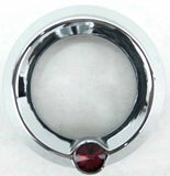 UP Gauge Cover for Peterbilt & Freightliner Red Jewel 2 1/4" Plain #20827 Each
