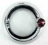 UP Gauge Cover for Peterbilt & Freightliner Red Jewel 2 1/4" Plain #20827 Each