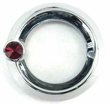 UP Gauge Cover for Peterbilt & Freightliner Red Jewel 2 1/4" Plain #20827 Each