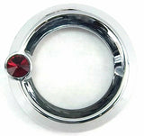 UP Gauge Cover for Peterbilt & Freightliner Red Jewel 2 1/4" Plain #20827 Each