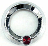 UP Gauge Cover for Peterbilt & Freightliner Red Jewel 2 1/4" Plain #20827 Each