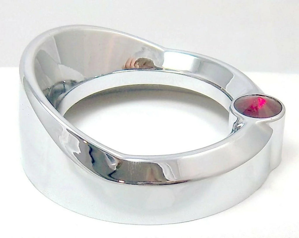 Chrome Gauge Cover Visor Red Crystal for Freightliner Century 2-3/8"  UP20834