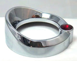 Chrome Gauge Cover Visor Red Crystal for Freightliner Century 2-3/8"  UP20834