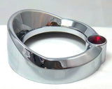 Chrome Gauge Cover Visor Red Crystal for Freightliner Century 2-3/8"  UP20834