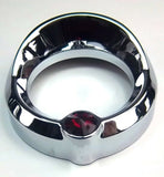 Chrome Gauge Cover Visor Red Crystal for Freightliner Century 2-3/8"  UP20834