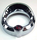 Chrome Gauge Cover Visor Red Crystal for Freightliner Century 2-3/8"  UP20834