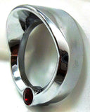 Chrome Gauge Cover Visor Red Crystal for Freightliner Century 2-3/8"  UP20834