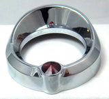 Chrome Gauge Cover Visor Red Crystal for Freightliner Century 2-3/8"  UP20834