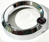 Small Gauge Cover for Older Freightliner Century Chrome Purple Jewel UP#20840