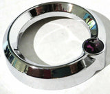 Small Gauge Cover for Older Freightliner Century Chrome Purple Jewel UP#20840