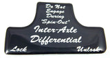 Switch Guard Inter-Axle Diff for Freightliner 1990-2009 Black Glossy UP#21012