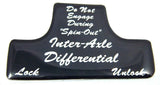 Switch Guard Inter-Axle Diff for Freightliner 1990-2009 Black Glossy UP#21012