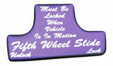 Switch Guard Fifth Wheel Slide for Freightliner 1990-2010 Purple Sticker UP#2102