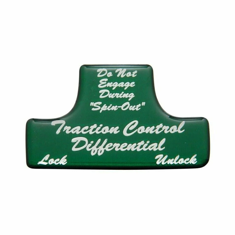 UP Switch Guard Sticker Only Traction Control for Freightliner Green #21044-1G
